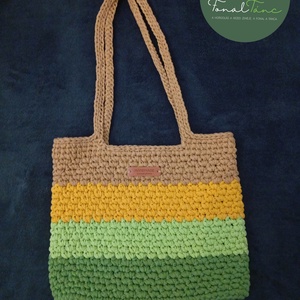 Szines horgolt táska, Táska & Tok, Kézitáska & válltáska, Válltáska, Horgolás, MESKA