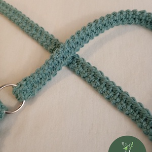 Egyedi horgolt türkiz táska - táska & tok - kézitáska & válltáska - vállon átvethető táska - Meska.hu