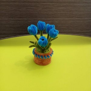 mini tulipán virág kaspóban - Meska.hu