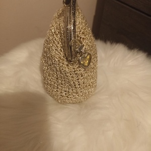 Kézzel horgolt pénztárca szív alakú csattal � finom, elegáns, különleges - táska & tok - pénztárca & más tok - aprópénztartó - Meska.hu