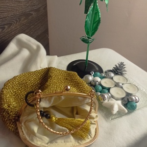 Aranyló Est �Arany ClutchÜnnepi, színházas, esküvős hangulat.10%kedvezmeny - táska & tok - kézitáska & válltáska - alkalmi táska - Meska.hu