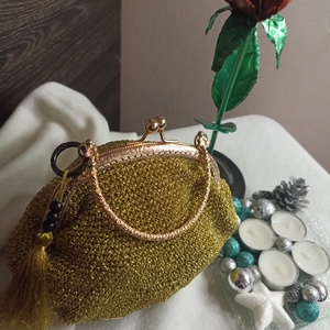 Aranyló Est �Arany ClutchÜnnepi, színházas, esküvős hangulat.10%kedvezmeny - táska & tok - kézitáska & válltáska - alkalmi táska - Meska.hu