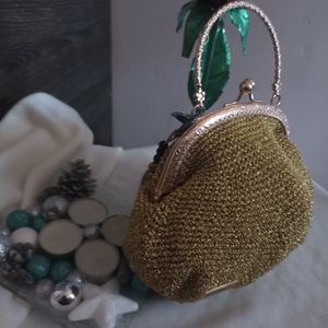 Aranyló Est �Arany ClutchÜnnepi, színházas, esküvős hangulat.10%kedvezmeny - táska & tok - kézitáska & válltáska - alkalmi táska - Meska.hu