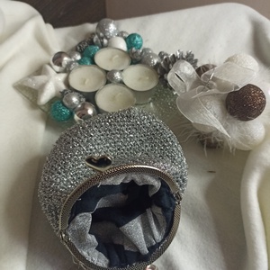 Ezüst Csillanás � Elegáns aprópénztárca - táska & tok - pénztárca & más tok - aprópénztartó - Meska.hu