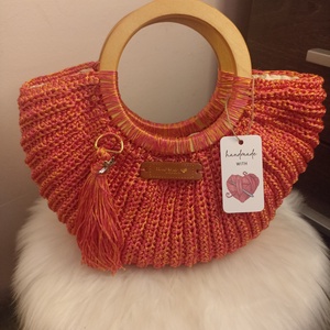  � Korall Kagyló Horgolt Táska - Meska.hu