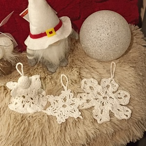 �� Karácsonyváró horgolt dekorációs szett � - karácsony - adventi díszek - adventi ajtódísz - Meska.hu