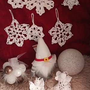 �� Karácsonyváró horgolt dekorációs szett � - karácsony - adventi díszek - adventi ajtódísz - Meska.hu