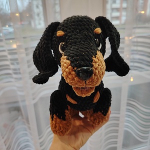 Horgolt tacsi , Játék & Sport, Plüssállat & Játékfigura, Kutya, Horgolás, MESKA