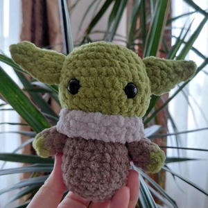 Baby yoda inspiráció, Játék & Sport, Plüssállat & Játékfigura, Robot & Gép, Horgolás, MESKA