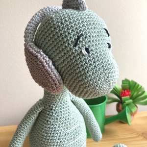 Horgolt amigurumi Dinó , Játék & Sport, 3 éves kor alattiaknak, Alvóka & Rongyi, Horgolás, MESKA