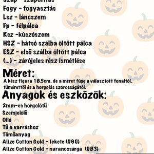 Jack, a boszi segéd - horgolásminta - diy (csináld magad) - szabásminta, útmutató - horgolási minta - Meska.hu