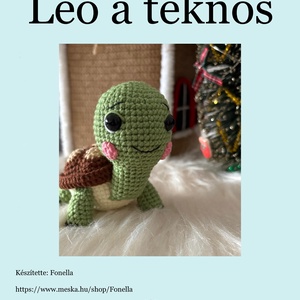 Leó a teknős - horgolásminta - diy (csináld magad) - szabásminta, útmutató - horgolási minta - Meska.hu