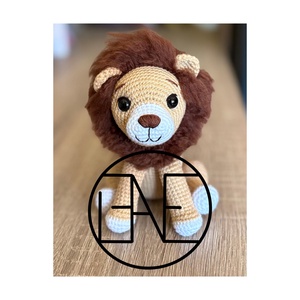 Roni az oroszlán- amigurumi horgolásminta, DIY (Csináld magad), Szabásminta, útmutató, Horgolási minta, Horgolás, MESKA