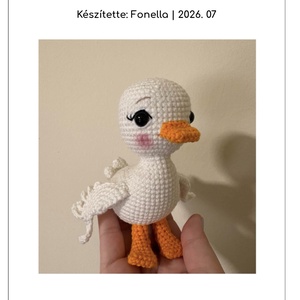 Csámpi a kacsa- amigurumi horgolásminta - diy (csináld magad) - szabásminta, útmutató - horgolási minta - Meska.hu