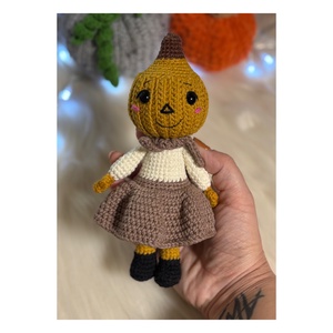 Fahéj, a tök lány � Horgolásminta (PDF) / Amigurumi minta, DIY (Csináld magad), Szabásminta, útmutató, Horgolási minta, Horgolás, MESKA