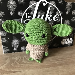Horgolt baby yoda - játék & sport - plüssállat & játékfigura - más figura - Meska.hu