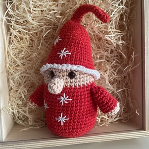Horgolt Karácsonyi manó - karácsony - karácsonyi lakásdekoráció - karácsonyi manók, figurák - Meska.hu