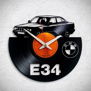BMW E34 - Bakelit falióra, Otthon & Életmód, Dekoráció, Fali és függő dekoráció, Falióra & óra, Újrahasznosított alapanyagból készült termékek, MESKA