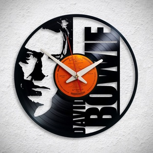 David Bowie - Bakelit falióra, Otthon & Életmód, Dekoráció, Fali és függő dekoráció, Falióra & óra, Újrahasznosított alapanyagból készült termékek, MESKA
