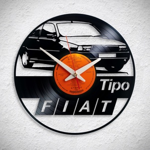 Fiat Tipo - Bakelit falióra, Otthon & Lakás, Dekoráció, Fali és függő dekoráció, Falióra & óra, Újrahasznosított alapanyagból készült termékek, Meska
