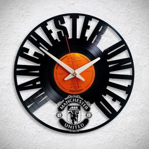 Manchester United - Bakelit falióra, Otthon & Életmód, Dekoráció, Fali és függő dekoráció, Falióra & óra, Újrahasznosított alapanyagból készült termékek, MESKA