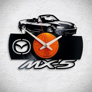 Mazda MX-5 - Bakelit falióra, Otthon & Életmód, Dekoráció, Fali és függő dekoráció, Falióra & óra, Újrahasznosított alapanyagból készült termékek, MESKA
