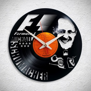 Michael Schumacher - Forma 1 - Bakelit falióra, Otthon & Lakás, Dekoráció, Fali és függő dekoráció, Falióra & óra, Újrahasznosított alapanyagból készült termékek, MESKA