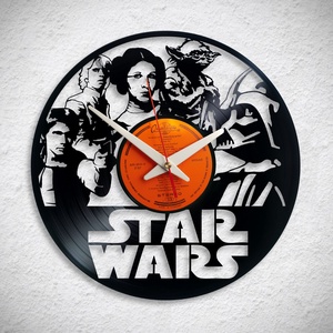 Star Wars - Bakelit falióra, Otthon & Életmód, Dekoráció, Fali és függő dekoráció, Falióra & óra, Újrahasznosított alapanyagból készült termékek, MESKA