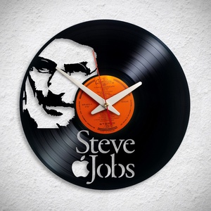 Steve Jobs - Bakelit falióra, Otthon & Lakás, Dekoráció, Fali és függő dekoráció, Falióra & óra, Újrahasznosított alapanyagból készült termékek, Meska