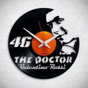 Valentino Rossi - The Doctor - Bakelit falióra, Otthon & Életmód, Dekoráció, Fali és függő dekoráció, Falióra & óra, Újrahasznosított alapanyagból készült termékek, MESKA