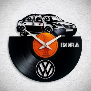 VW Bora - Bakelit falióra, Otthon & Életmód, Dekoráció, Fali és függő dekoráció, Falióra & óra, Újrahasznosított alapanyagból készült termékek, MESKA