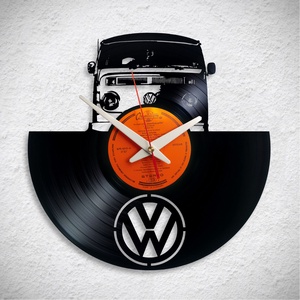 VW Busz - Bakelit falióra, Otthon & Életmód, Dekoráció, Fali és függő dekoráció, Falióra & óra, Újrahasznosított alapanyagból készült termékek, MESKA