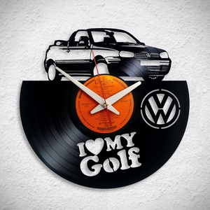 VW Golf Cabrio - különböző - Bakelit falióra - otthon & életmód - dekoráció - fali és függő dekoráció - falióra & óra - Meska.hu