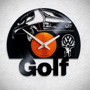 VW Golf - többféle - Bakelit falióra - otthon & lakás - dekoráció - fali és függő dekoráció - falióra & óra - Meska.hu