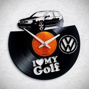 VW Golf - többféle - Bakelit falióra - otthon & életmód - dekoráció - fali és függő dekoráció - falióra & óra - Meska.hu