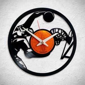 Kosárlaba - Basketball - Bakelit falióra, Otthon & Életmód, Dekoráció, Fali és függő dekoráció, Falióra & óra, Újrahasznosított alapanyagból készült termékek, MESKA