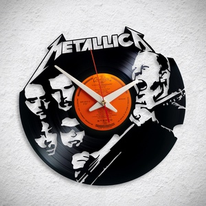 Metallica  - Bakelit falióra, Otthon & Életmód, Dekoráció, Fali és függő dekoráció, Falióra & óra, Újrahasznosított alapanyagból készült termékek, MESKA