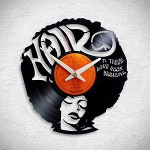 Hair musical - Bakelit falióra, Otthon & Életmód, Dekoráció, Fali és függő dekoráció, Falióra & óra, Újrahasznosított alapanyagból készült termékek, MESKA