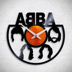 ABBA - Bakelit falióra, Otthon & Életmód, Dekoráció, Fali és függő dekoráció, Falióra & óra, Újrahasznosított alapanyagból készült termékek, MESKA