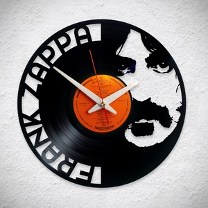 Frank Zappa - Bakelit falióra, Otthon & Életmód, Dekoráció, Fali és függő dekoráció, Falióra & óra, Újrahasznosított alapanyagból készült termékek, MESKA