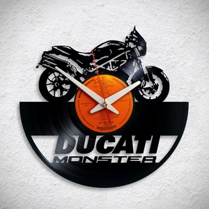 Ducati motorok - 3 féle - Bakelit falióra, Otthon & Életmód, Dekoráció, Fali és függő dekoráció, Falióra & óra, Újrahasznosított alapanyagból készült termékek, MESKA