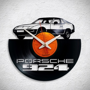 Porsche 924 - Bakelit falióra, Otthon & Életmód, Dekoráció, Fali és függő dekoráció, Falióra & óra, Újrahasznosított alapanyagból készült termékek, MESKA