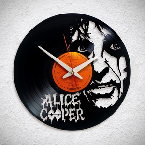 Alice Cooper - Bakelit falióra, Otthon & Életmód, Dekoráció, Fali és függő dekoráció, Falióra & óra, Újrahasznosított alapanyagból készült termékek, MESKA