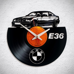 BMW E36 - Bakelit falióra, Otthon & Lakás, Dekoráció, Fali és függő dekoráció, Falióra & óra, Újrahasznosított alapanyagból készült termékek, Meska