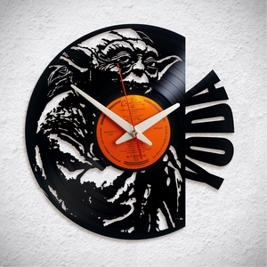 Yoda - Star Wars - Csillagok háborúja - Bakelit falióra, Otthon & Életmód, Dekoráció, Fali és függő dekoráció, Falióra & óra, Újrahasznosított alapanyagból készült termékek, MESKA