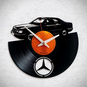 Mercedes W124 - Bakelit falióra, Otthon & Életmód, Dekoráció, Fali és függő dekoráció, Falióra & óra, Újrahasznosított alapanyagból készült termékek, MESKA