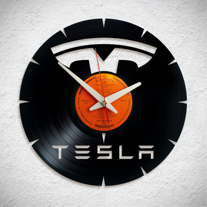 Tesla - Bakelit falióra, Otthon & Életmód, Dekoráció, Fali és függő dekoráció, Falióra & óra, Újrahasznosított alapanyagból készült termékek, MESKA