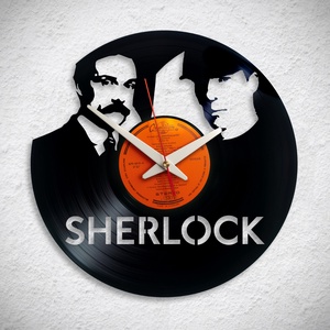 Sherlock - Bakelit falióra, Otthon & Lakás, Dekoráció, Fali és függő dekoráció, Falióra & óra, Újrahasznosított alapanyagból készült termékek, A Fonografik bakelitóra nem csak neked fog tetszeni! :)

Minden faliórát csendes, minőségi óraszerk..., MESKA