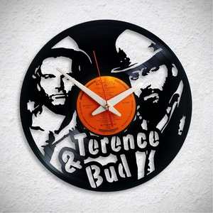 Bud Spencer és Terence Hill - Bakelit falióra, Otthon & Életmód, Dekoráció, Fali és függő dekoráció, Falióra & óra, Újrahasznosított alapanyagból készült termékek, MESKA