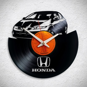 Honda Civic No2 - Bakelit falióra, Otthon & Lakás, Dekoráció, Fali és függő dekoráció, Falióra & óra, Újrahasznosított alapanyagból készült termékek, MESKA